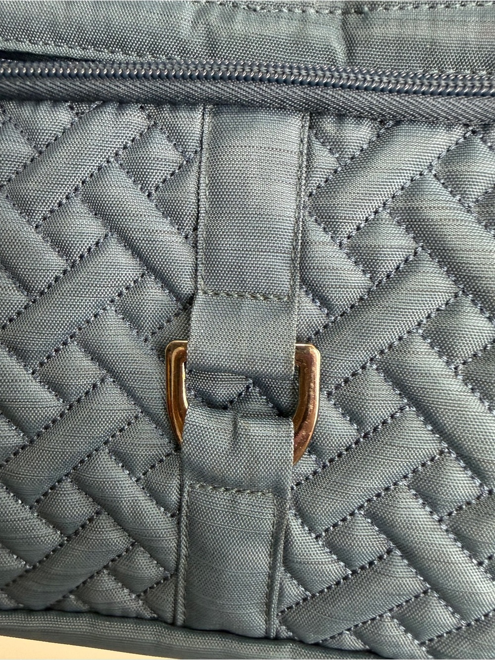 lug Quilted Navy Blue Crossbody Bag - Picture 4 of 6